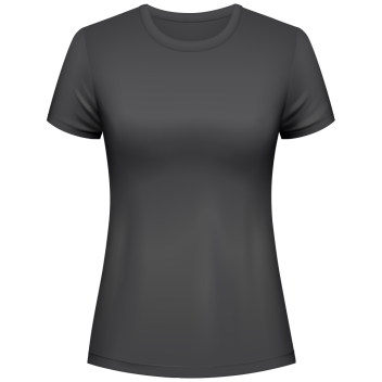 T-Shirt Front schwarz