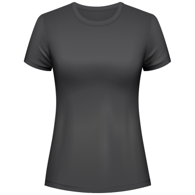 T-Shirt Front schwarz