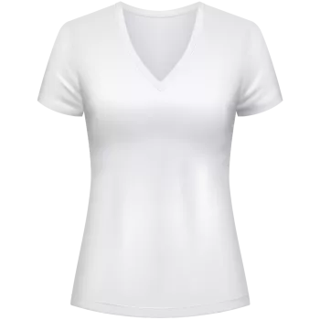 V-Shirt front weiss