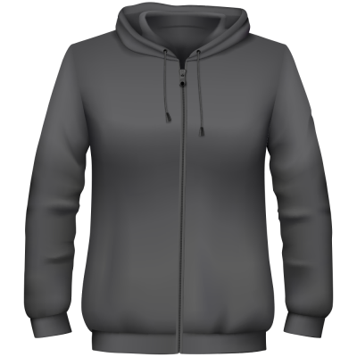 Jacke front schwarz